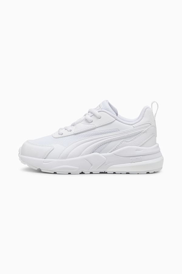 Vis2k Kids' Sneakers, PUMA White-PUMA White, extralarge-GBR