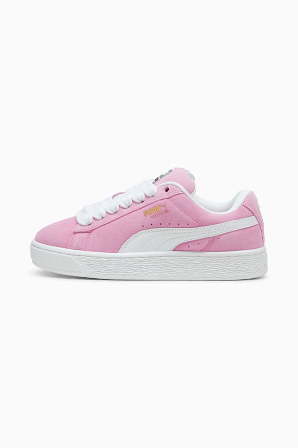 Suede XL Youth Sneakers, Mauved Out-PUMA White, extralarge