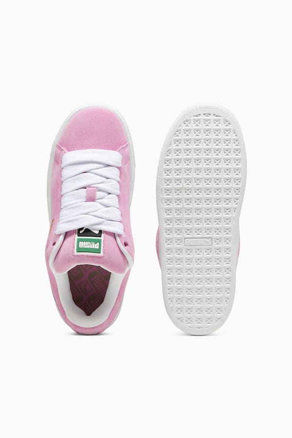 Suede XL Youth Sneakers, Mauved Out-PUMA White, extralarge