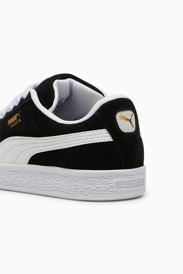 Suede XL Kids' Sneakers, PUMA Black-PUMA White, extralarge