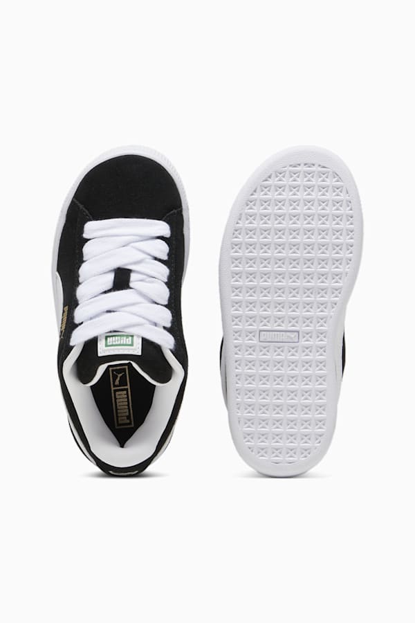 Suede XL Kids' Sneakers, PUMA Black-PUMA White, extralarge
