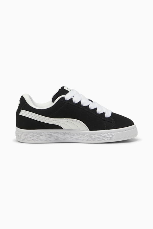 Suede XL Kids' Sneakers, PUMA Black-PUMA White, extralarge