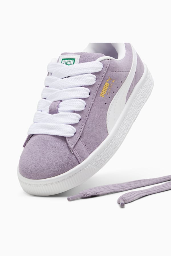 Suede XL Kids' Sneakers, Pale Plum-PUMA White, extralarge-GBR