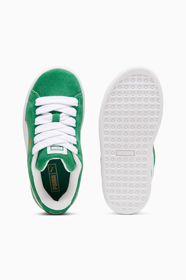 Suede XL Kids' Sneakers, Archive Green-PUMA White, extralarge