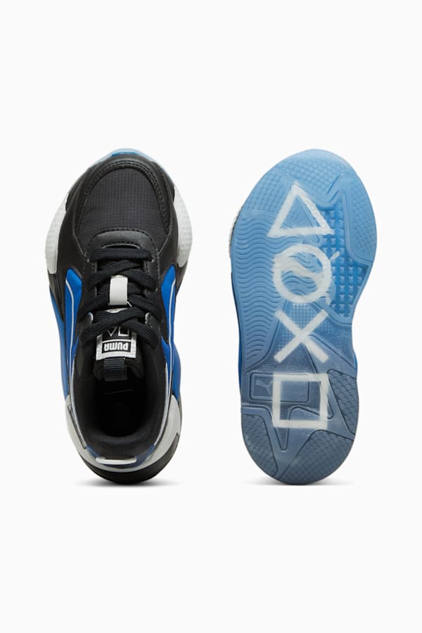 PUMA x PLAYSTATION RS-X Kids' Sneakers, PUMA Black-PUMA Team Royal, extralarge
