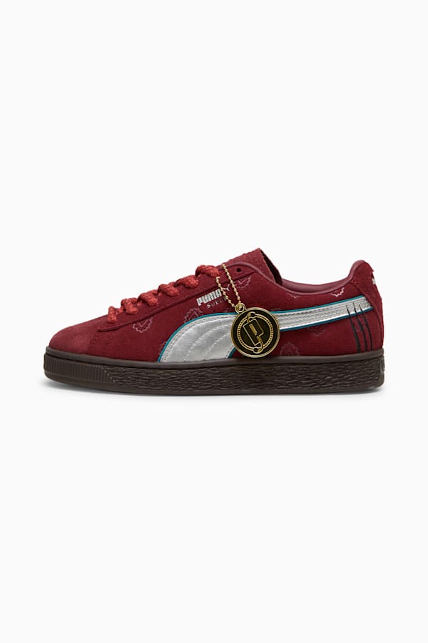 PUMA x ONE PIECE Suede Red-Haired Shanks Sneakers Youth, Team Regal Red-PUMA Silver, extralarge