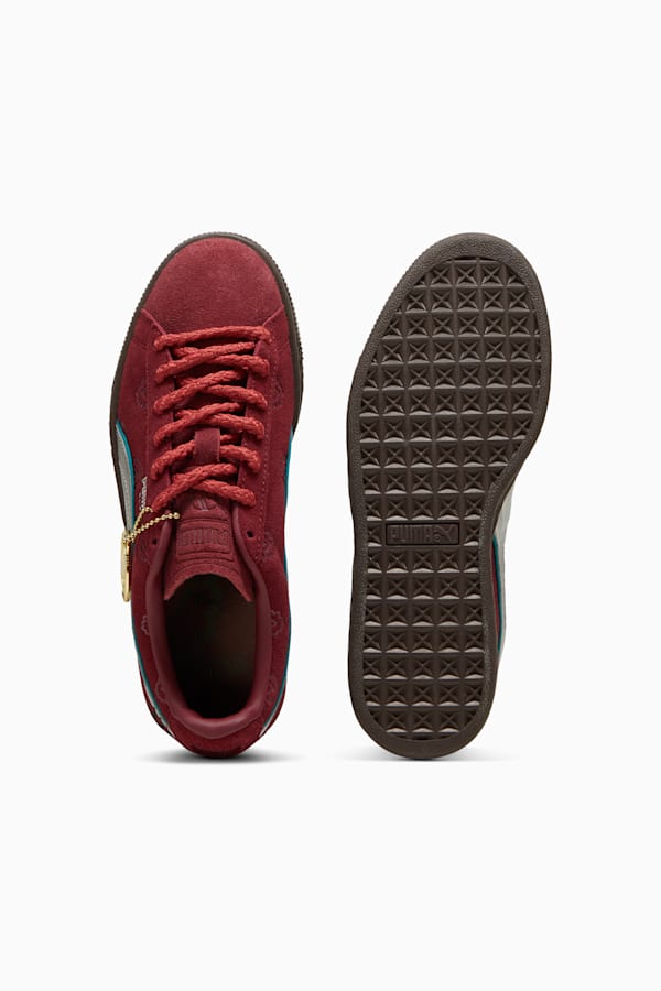 PUMA x ONE PIECE Suede Red-Haired Shanks Sneakers Youth, Team Regal Red-PUMA Silver, extralarge