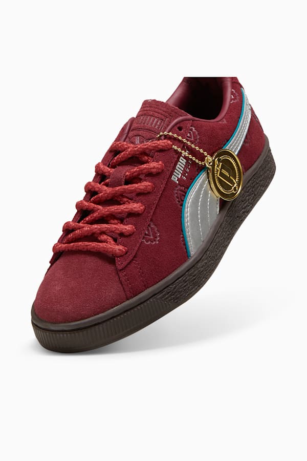 PUMA x ONE PIECE Suede Red-Haired Shanks Sneakers Youth, Team Regal Red-PUMA Silver, extralarge