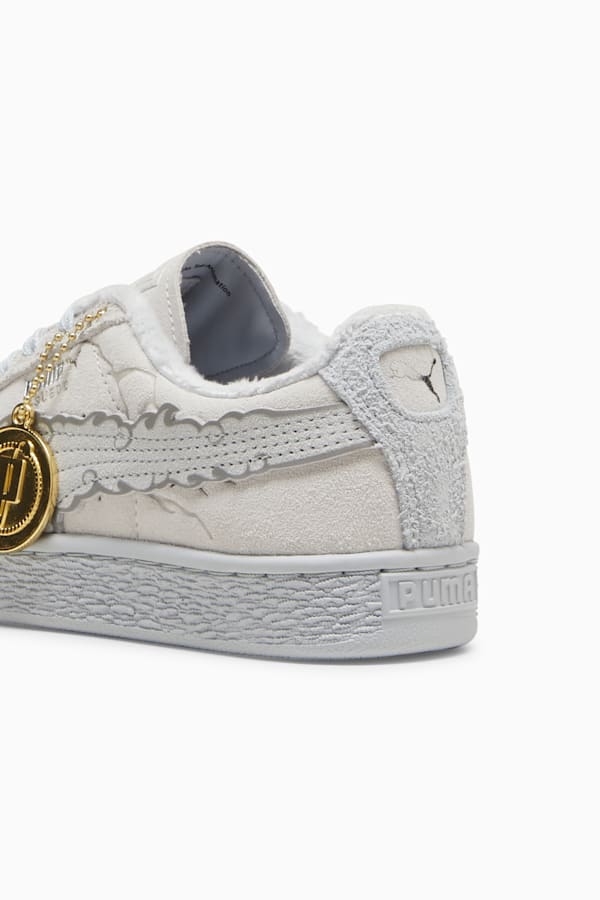 PUMA x ONE PIECE Suede Straw Hat Luffy Sneakers Youth, Feather Gray-Platinum Gray, extralarge