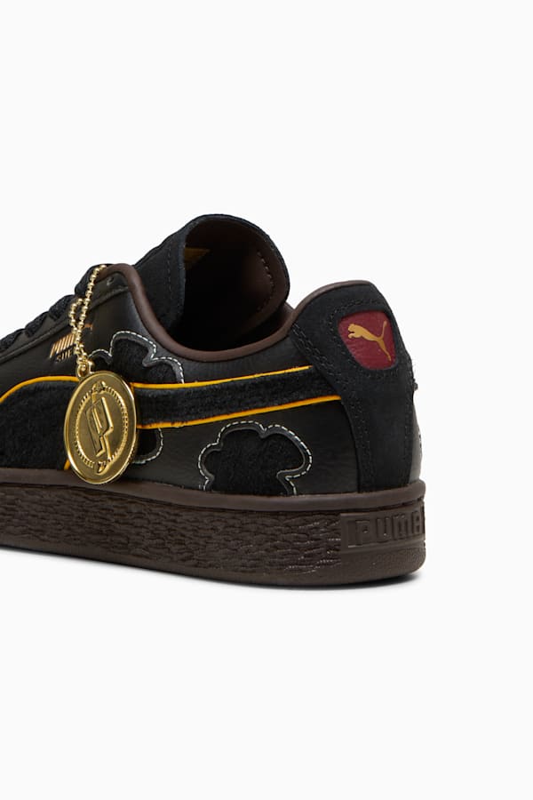 PUMA x ONE PIECE Suede Blackbeard Teech Sneakers Youth, PUMA Black-PUMA Black-Dark Chocolate, extralarge