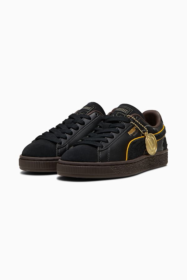 PUMA x ONE PIECE Suede Blackbeard Teech Sneakers Youth, PUMA Black-PUMA Black-Dark Chocolate, extralarge