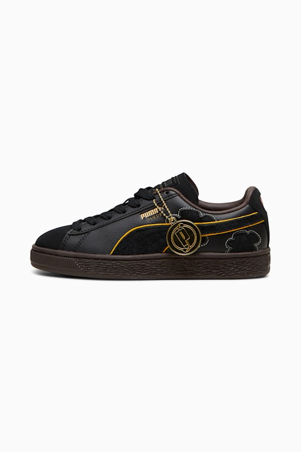 PUMA x ONE PIECE Suede Blackbeard Teech Sneakers Youth, PUMA Black-PUMA Black-Dark Chocolate, extralarge