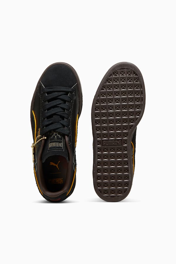 PUMA x ONE PIECE Suede Blackbeard Teech Sneakers Youth, PUMA Black-PUMA Black-Dark Chocolate, extralarge