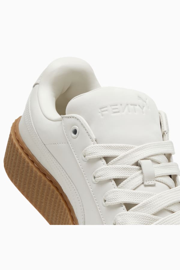 FENTY x PUMA Creeper Phatty Earth Tone Sneakers Unisex, Warm White-PUMA Gold-Gum, extralarge