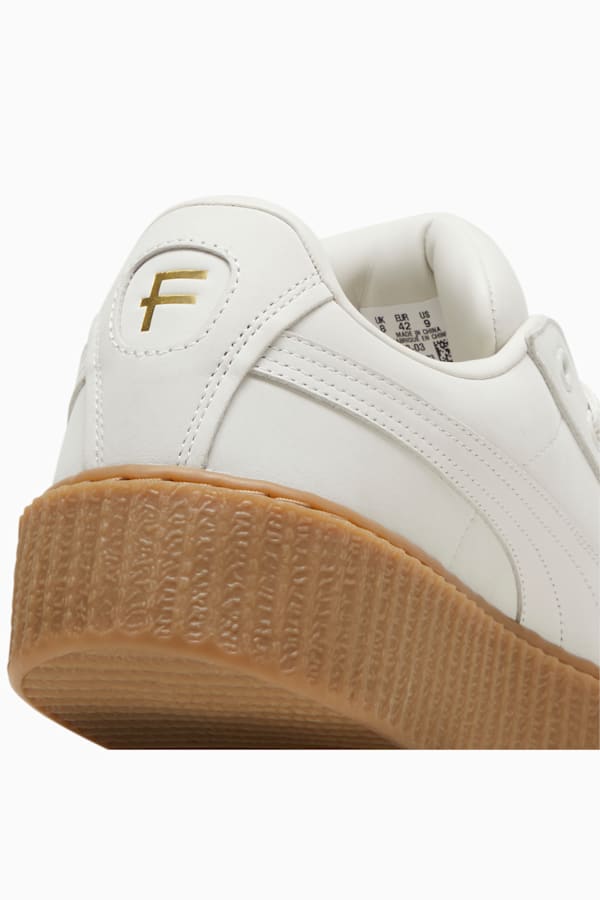FENTY x PUMA Creeper Phatty Earth Tone Sneakers Unisex, Warm White-PUMA Gold-Gum, extralarge