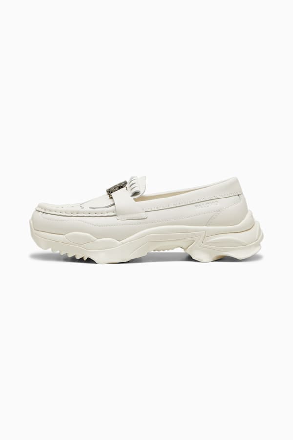 PUMA x PALOMO Nitefox Leather Loafer, Frosted Ivory, extralarge