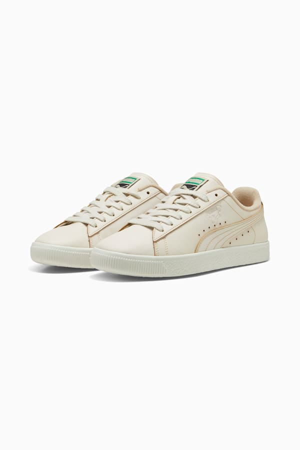 Clyde Coffee Sneakers, PUMA White-Coffee-Coffee, extralarge