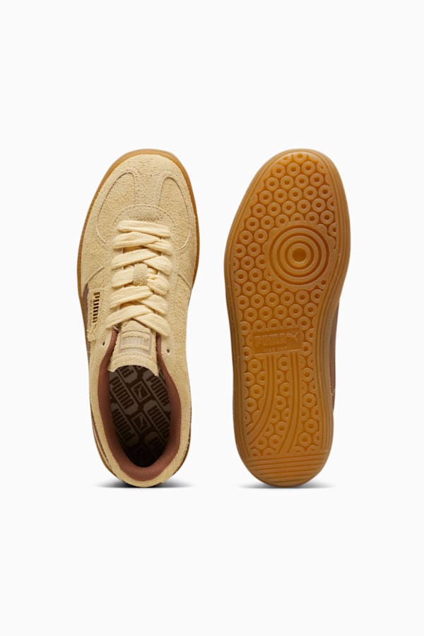 Palermo Hairy Sneakers, Chamomile-Brown Mushroom, extralarge