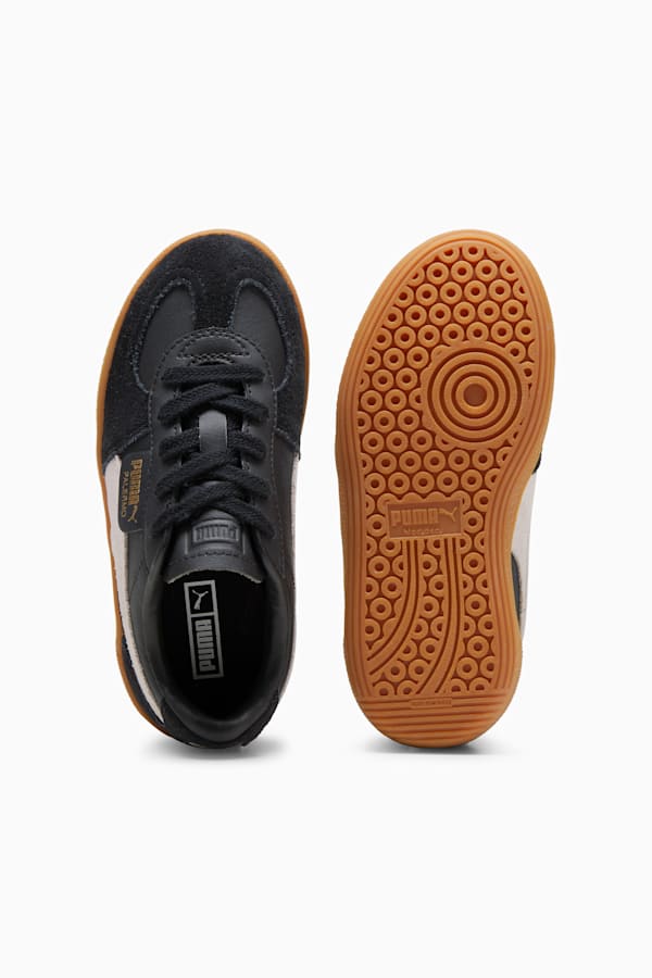 Palermo Leather Sneakers Kids, PUMA Black-Feather Gray-Gum, extralarge