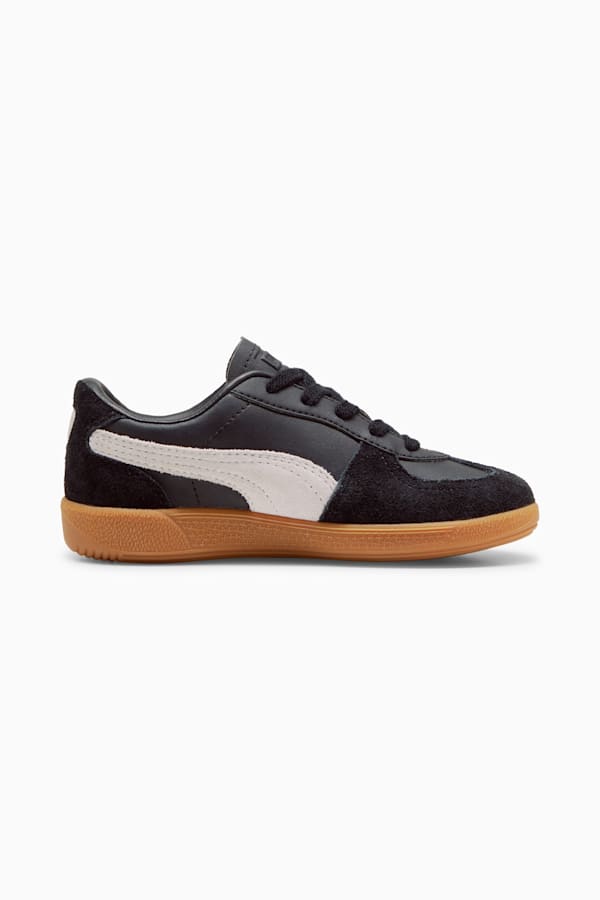 Palermo Leather Sneakers Kids, PUMA Black-Feather Gray-Gum, extralarge