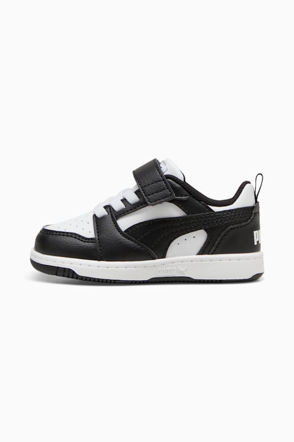PUMA Rebound v6 Lo Toddlers' Sneakers, PUMA White-PUMA Black, extralarge