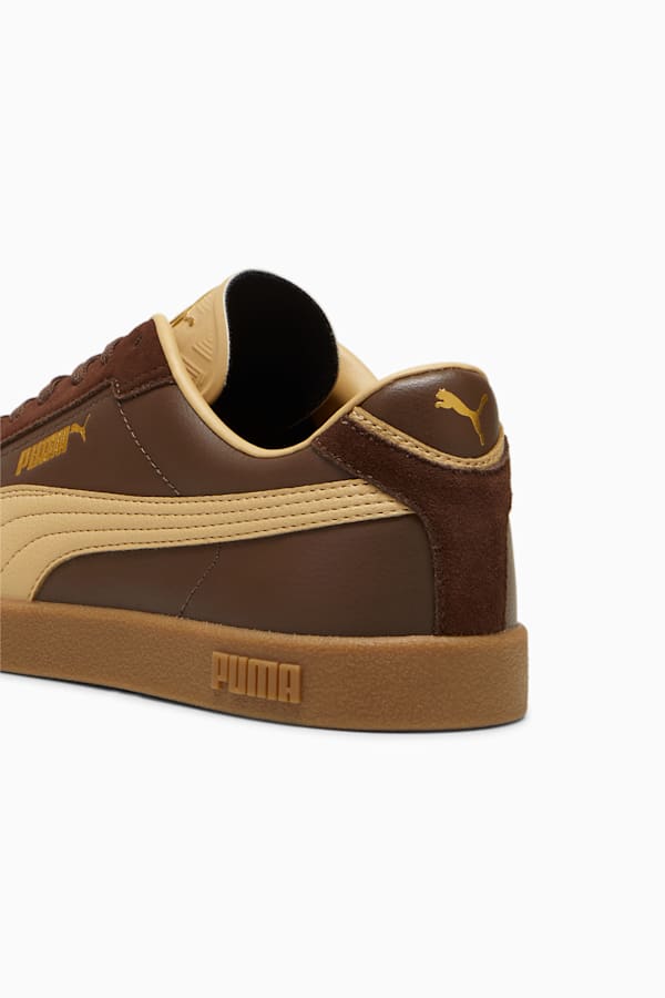 PUMA Club II Era Sneakers Unisex, Espresso Brown-Sand Dune-PUMA Gold, extralarge