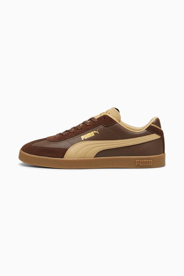 PUMA Club II Era Sneakers Unisex, Espresso Brown-Sand Dune-PUMA Gold, extralarge