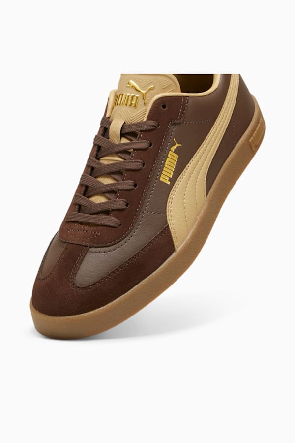 PUMA Club II Era Sneakers Unisex, Espresso Brown-Sand Dune-PUMA Gold, extralarge