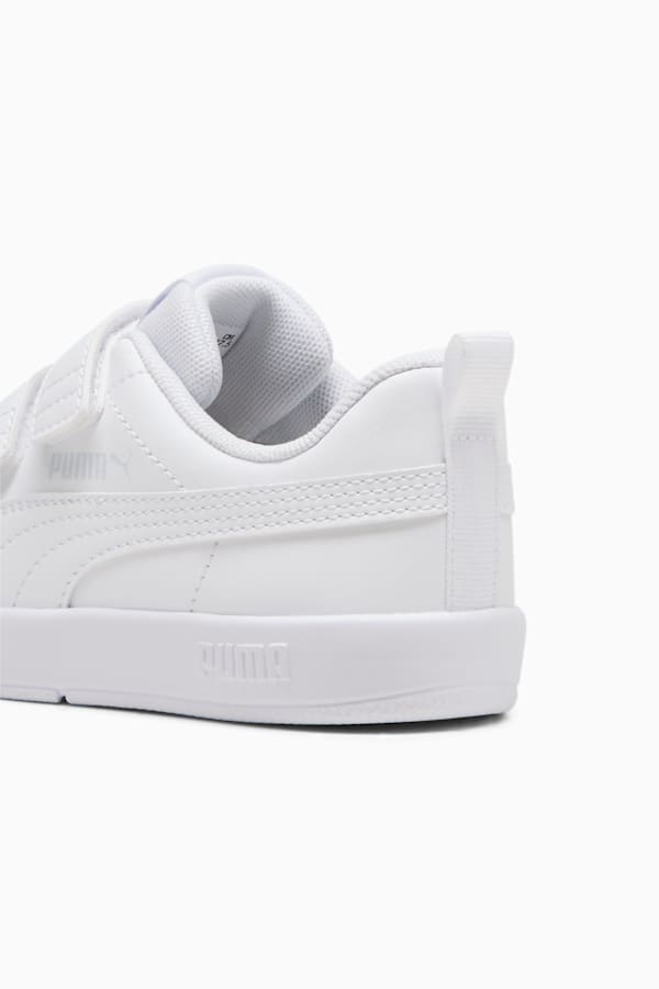 Courtflex V3 Sneakers Kids, PUMA White-PUMA White-Silver Mist, extralarge