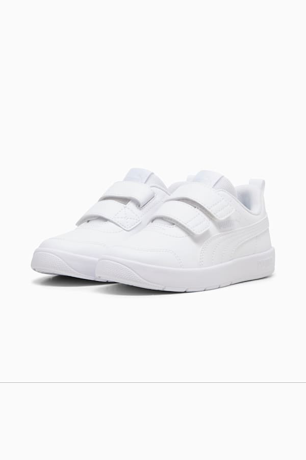 Courtflex V3 Sneakers Kids, PUMA White-PUMA White-Silver Mist, extralarge