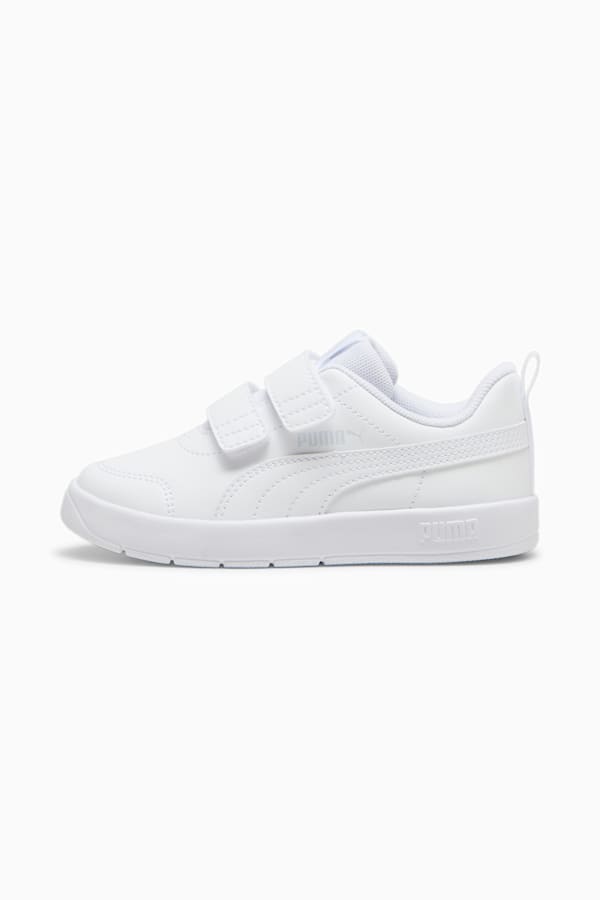 Courtflex V3 Sneakers Kids, PUMA White-PUMA White-Silver Mist, extralarge