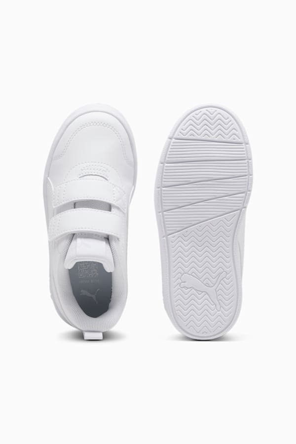 Courtflex V3 Sneakers Kids, PUMA White-PUMA White-Silver Mist, extralarge