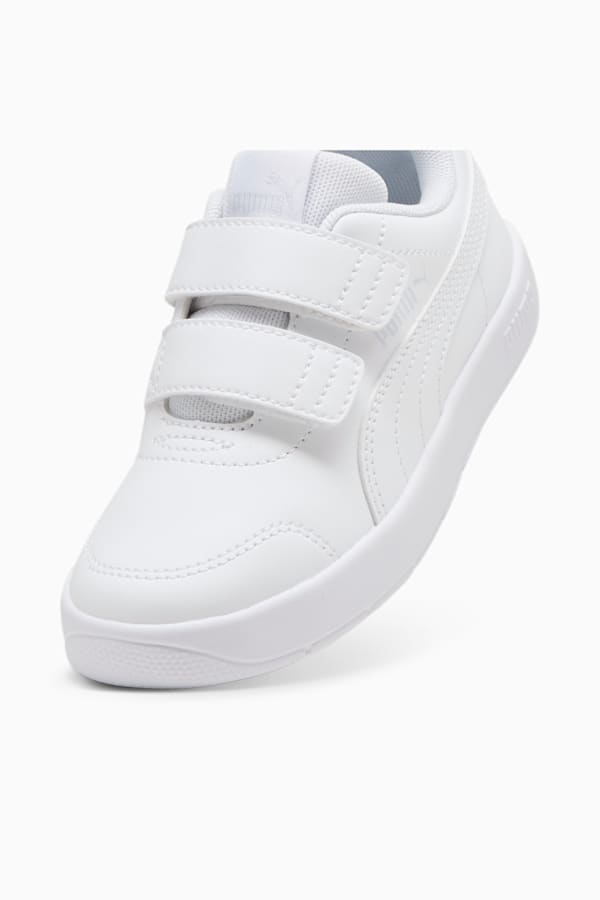 Courtflex V3 Sneakers Kids, PUMA White-PUMA White-Silver Mist, extralarge