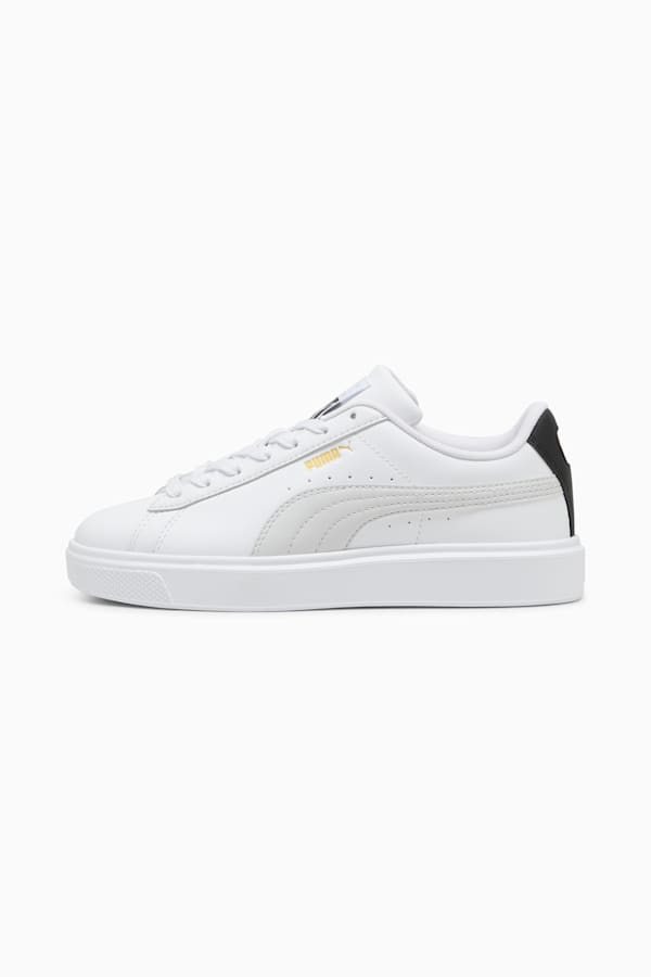 Lajla Clean Sneakers Women, PUMA White-Feather Gray, extralarge-GBR