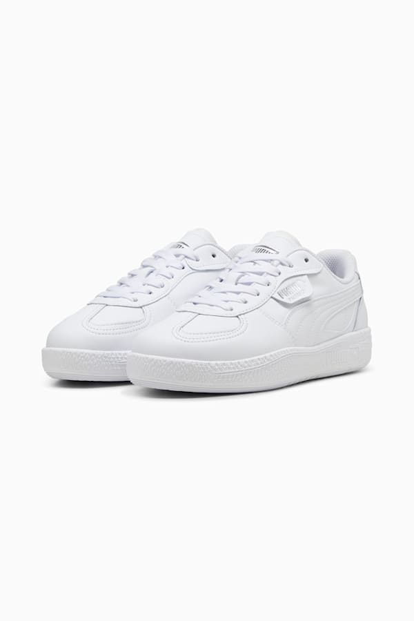 Palermo Moda Leather Sneakers Women, PUMA White, extralarge