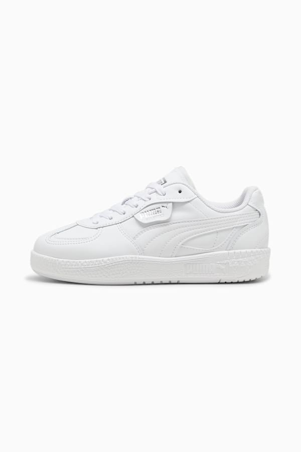 Puma white leather sneakers deals
