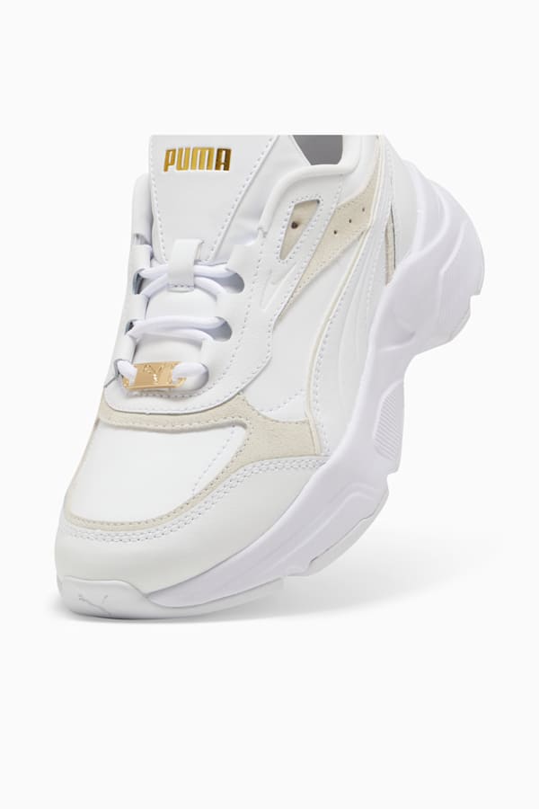 Cassia Lux Sneakers Unisex, PUMA White-Alpine Snow-PUMA Gold, extralarge-GBR