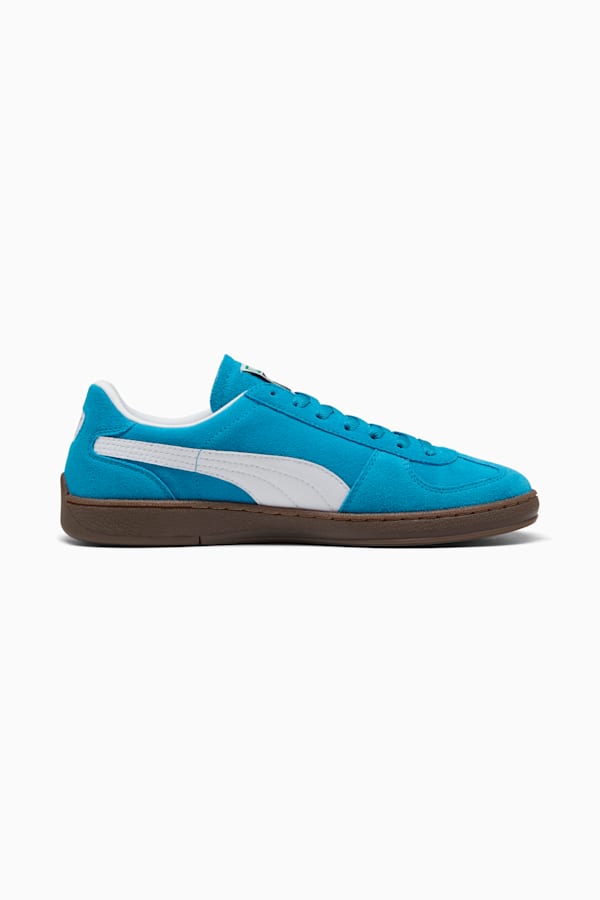 Super Team Suede Sneakers Unisex, Tropical Blue-PUMA White, extralarge-GBR