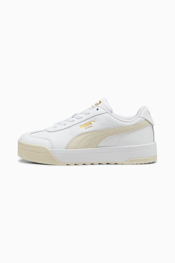 Roma Feminine Sneakers Women, PUMA White-Alpine Snow, extralarge