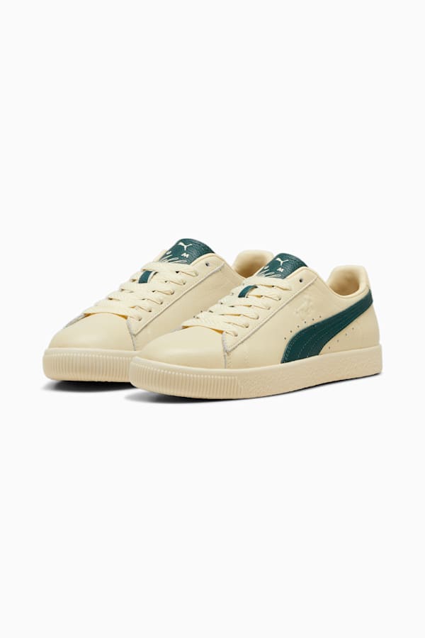 Clyde Players Lane Sneakers Unisex, Creamy Vanilla-Dark Myrtle, extralarge-DFA