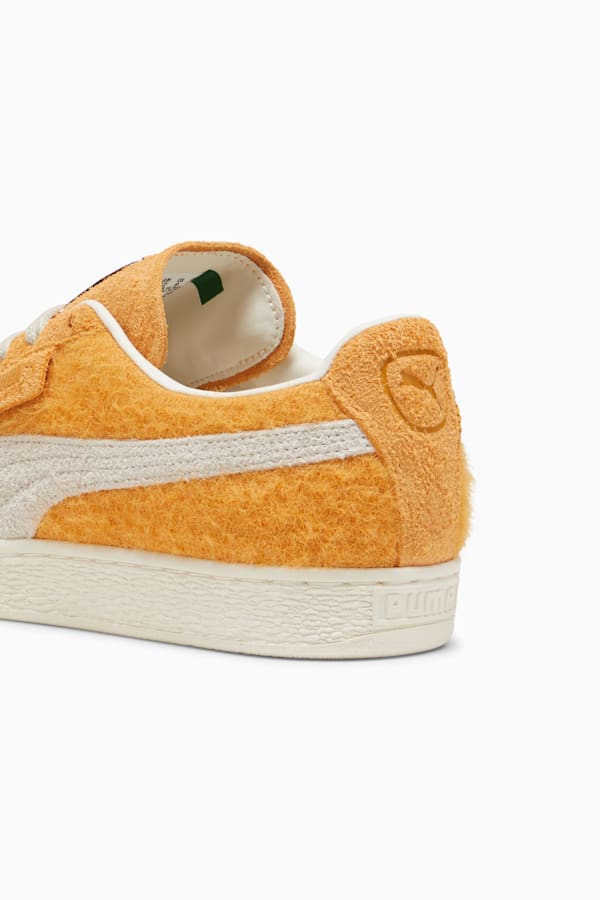 Suede Mohair Sneakers Unisex, Ginger Tea-Frosted Ivory, extralarge