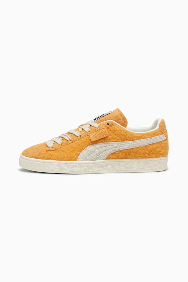 Suede Mohair Sneakers Unisex, Ginger Tea-Frosted Ivory, extralarge
