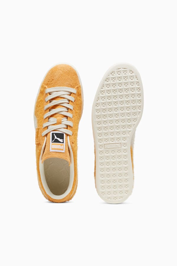 Suede Mohair Sneakers Unisex, Ginger Tea-Frosted Ivory, extralarge