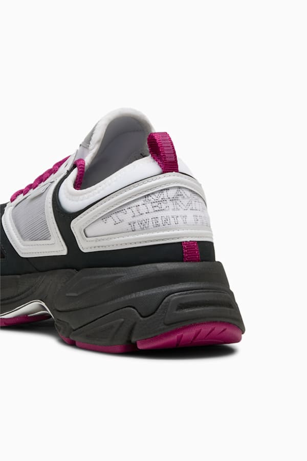 PUMA x MÁS TIEMPO Velophasis NU Sneakers, Feather Gray-PUMA Black-Magenta Gleam, extralarge