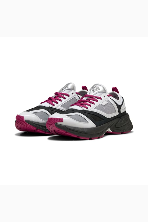 PUMA x MÁS TIEMPO Velophasis NU Sneakers, Feather Gray-PUMA Black-Magenta Gleam, extralarge