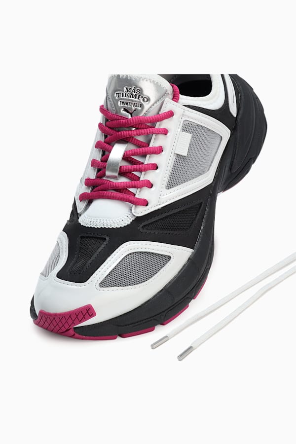 PUMA x MÁS TIEMPO Velophasis NU Sneakers, Feather Gray-PUMA Black-Magenta Gleam, extralarge