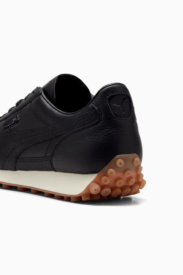 Easy Rider Leather Sneakers Unisex, PUMA Black-Frosted Ivory, extralarge