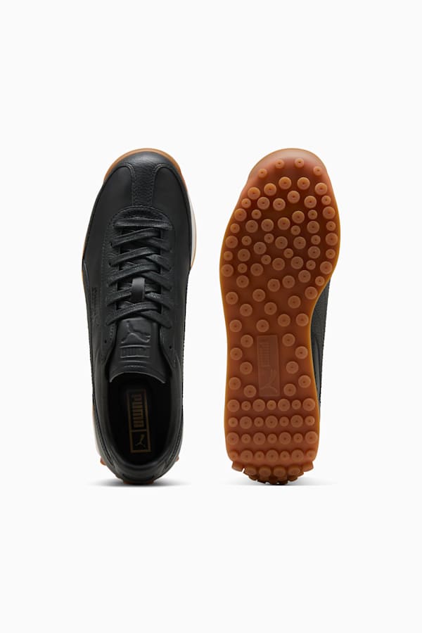 Easy Rider Leather Sneakers Unisex, PUMA Black-Frosted Ivory, extralarge