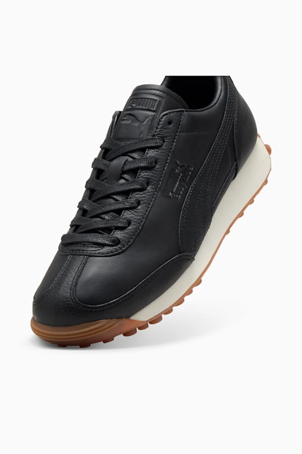 Easy Rider Leather Sneakers Unisex, PUMA Black-Frosted Ivory, extralarge