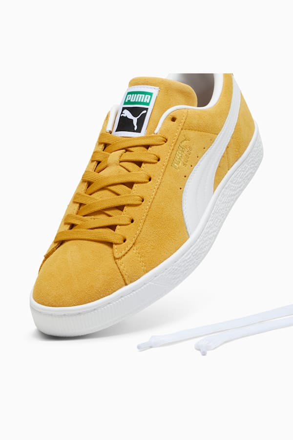 Suede Classic Sneakers Unisex, Amber-PUMA White, extralarge